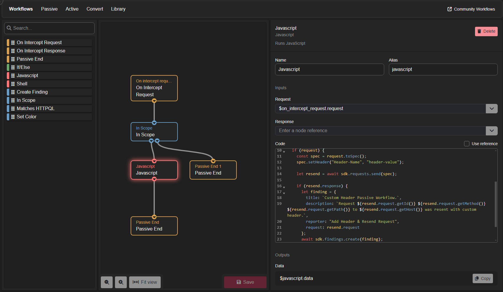 The Workflow environment.